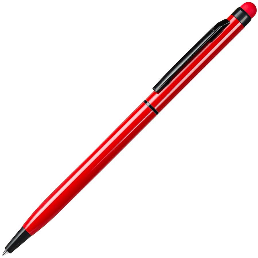 Ручка шариковая со стилусом TOUCHWRITER BLACK, глянцевый корпус, Красный, -, 1104 08