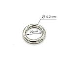 Металлическое кольцо переплетное 30мм серебро, фото 2