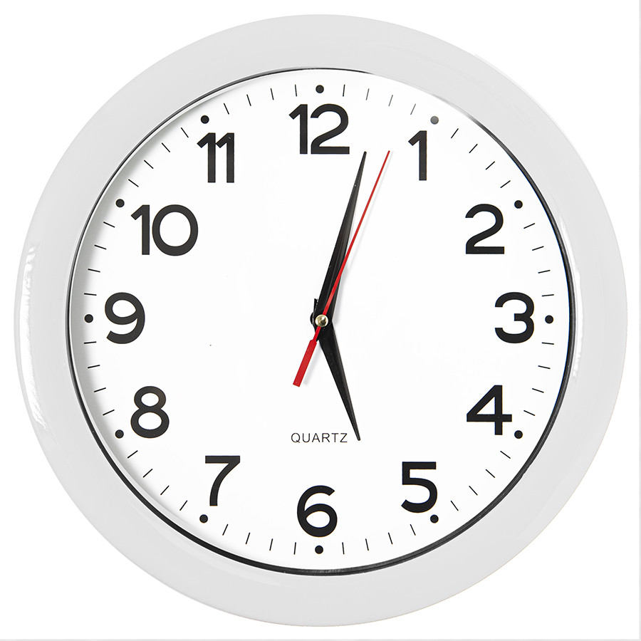 Часы настенные "ПРОМО" разборные ; белый, D28,5 см; пластик, Белый, -, 22000 01 - фото 2 - id-p65783412