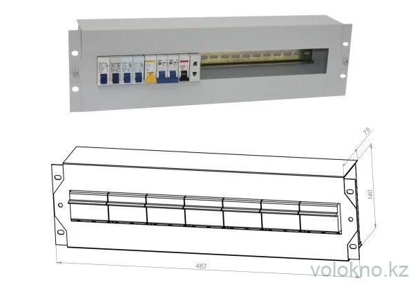 Электрораспределительная панель для 19 стоек/шкафов - фото 1 - id-p104934845