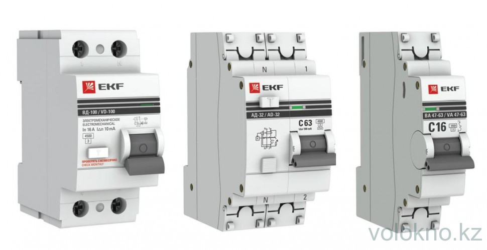 Дифференциальный автомат EKF Basic 1P+N 16A 30мА - фото 2 - id-p104935380