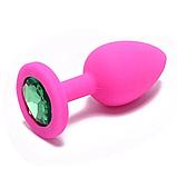 СИЛИКОНОВАЯ АНАЛЬНАЯ ПРОБКА РОЗОВАЯ L, фото 4