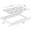 Газовая варочная поверхность Teka EW 90 5G AI AL CI TR Inox, фото 2