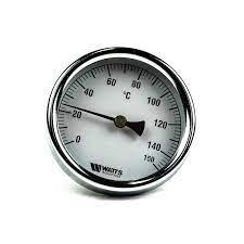 Термометр биметаллический аксиальный WATTS F+R801 SD 0-150 °С 80 мм 1/2* - фото 1 - id-p104942523