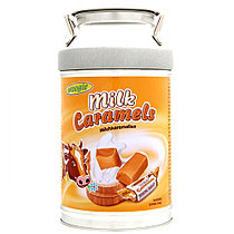 Конфеты в жб банке WOOGIE MILK CARAMELS MONEY BOX 250гр /Германия/