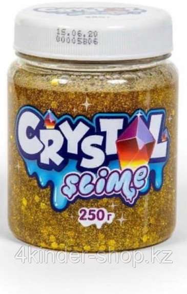 Слайм «Crystal slime», золотой, 250г