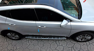 Подножки (пороги) Hyundai Santa Fe 2012-2018
