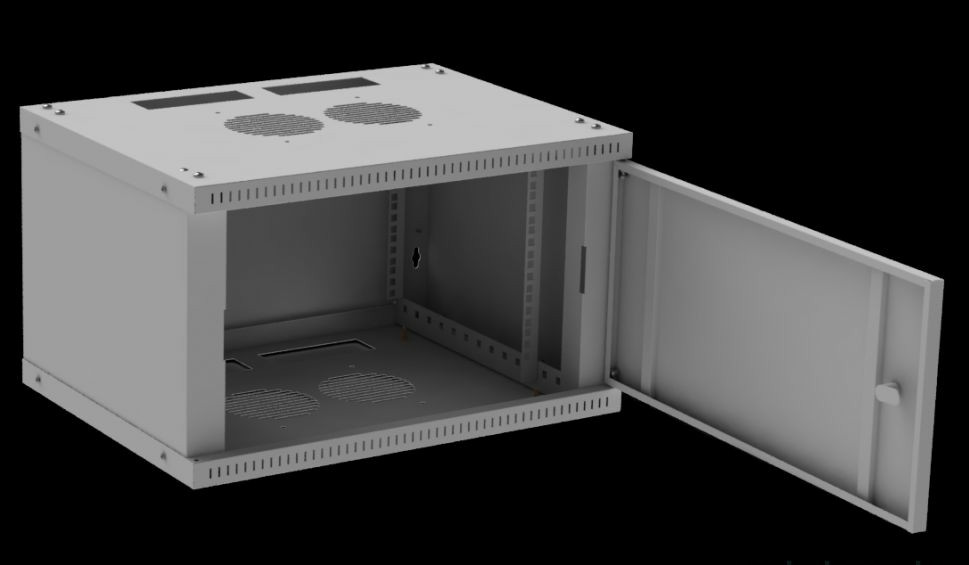 Шкаф серверный (телекоммуникационный) EcoNet-12U-600-450 (дверь перфорированная или металическая) - фото 3 - id-p104935154