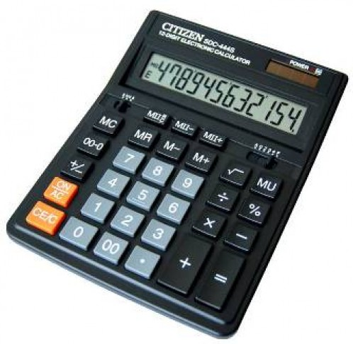 Калькулятор настольный Citizen SDC-444S, 12 разрядов, 199*153*31 мм - фото 1 - id-p63801310