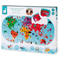 Игрушка для купания Janod Пазл Карта мира