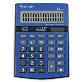 Калькулятор 12 разр., 151,5х107х29мм., двойн. питание, синий экран