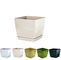 Горшок квадратный с поддоном Coubi DUKP180 | Prosperplast