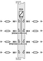 8-канальный цифровой выход; 24 В постоянного тока; 0,5 А WAGO 750-530, фото 3