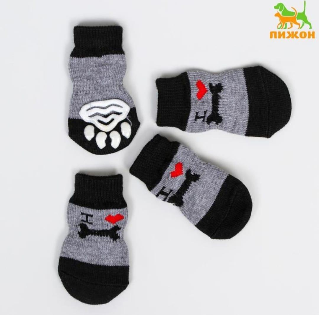 Носки для кошек и собак "Люблю косточки", размер М - фото 1 - id-p104952269