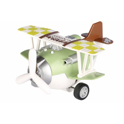 Самолет металлический инерционный Same Toy Aircraft зеленый - фото 1 - id-p104952498