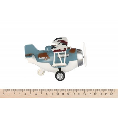 Самолет Same Toy Aircraft металлический инерционный синий