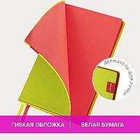 Ежедневник недатированный А5 (138х213 мм), BRAUBERG "AIM", под кожу 136 л., светло-зеленый, фото 6