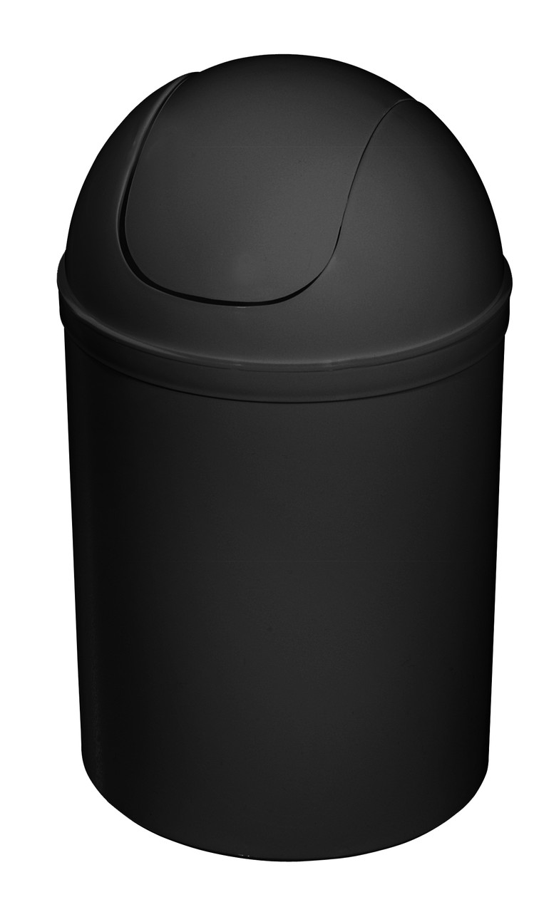 Урна BISK для мусора 5л пластиковая черная 90306