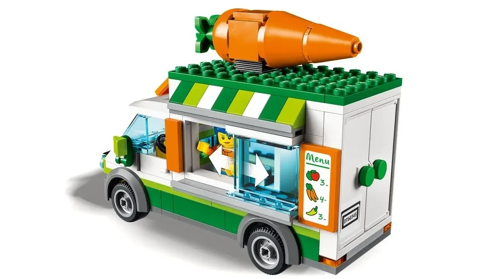 Конструктор LEGO City 60345 Фургон фермерского магазина - фото 3 - id-p104960012