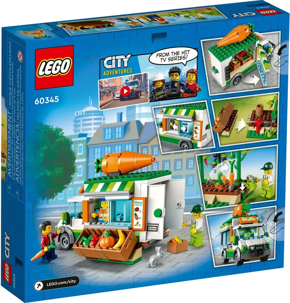 Конструктор LEGO City 60345 Фургон фермерского магазина - фото 8 - id-p104960012