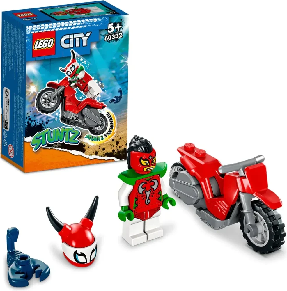Конструктор LEGO City Stuntz 60332 Безрассудный трюковой мотоцикл со скорпионом
