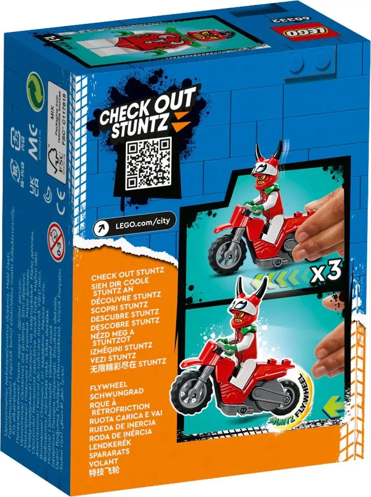 Конструктор LEGO City Stuntz 60332 Безрассудный трюковой мотоцикл со скорпионом
