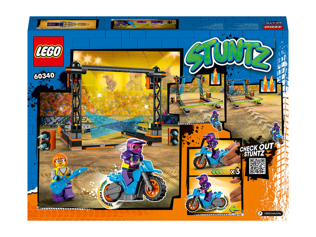 Конструктор LEGO City Stuntz 60340 Трюковое испытание-Лезвие