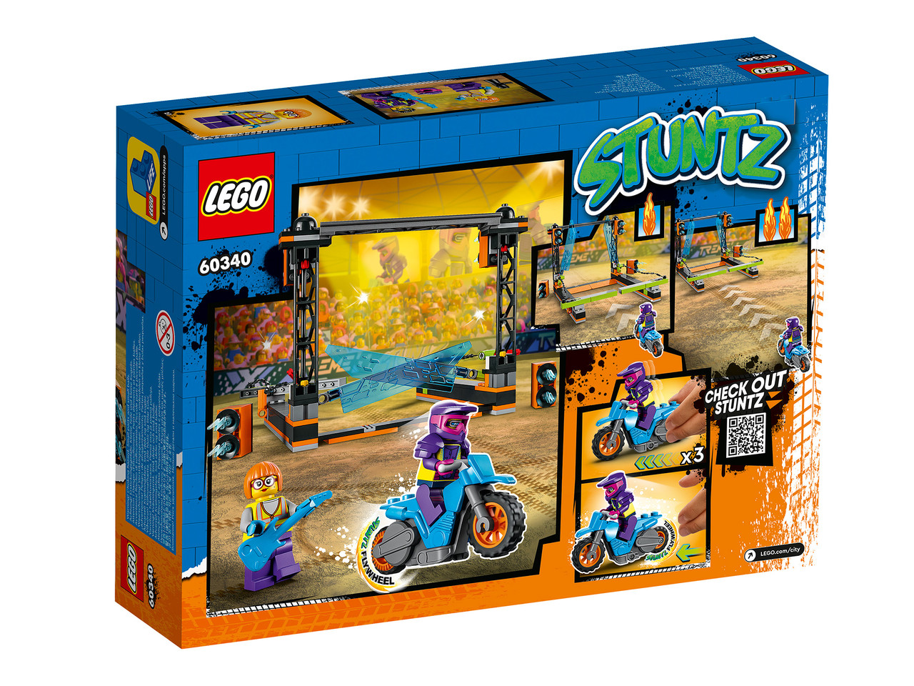 Конструктор LEGO City Stuntz 60340 Трюковое испытание-Лезвие