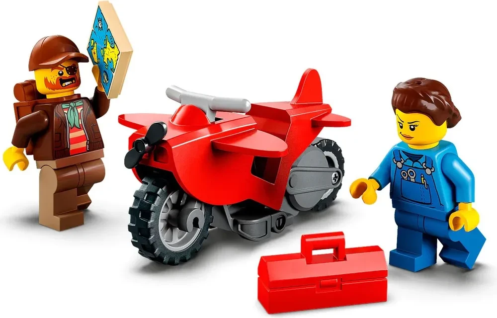 Конструктор LEGO City Stuntz 60342 Испытание трюков с нападением акул в городе