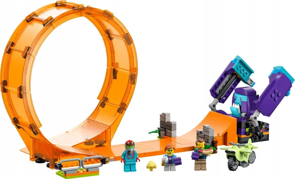 Конструктор LEGO City 60338 Трюковая петля "Сокрушительный шимпанзе"