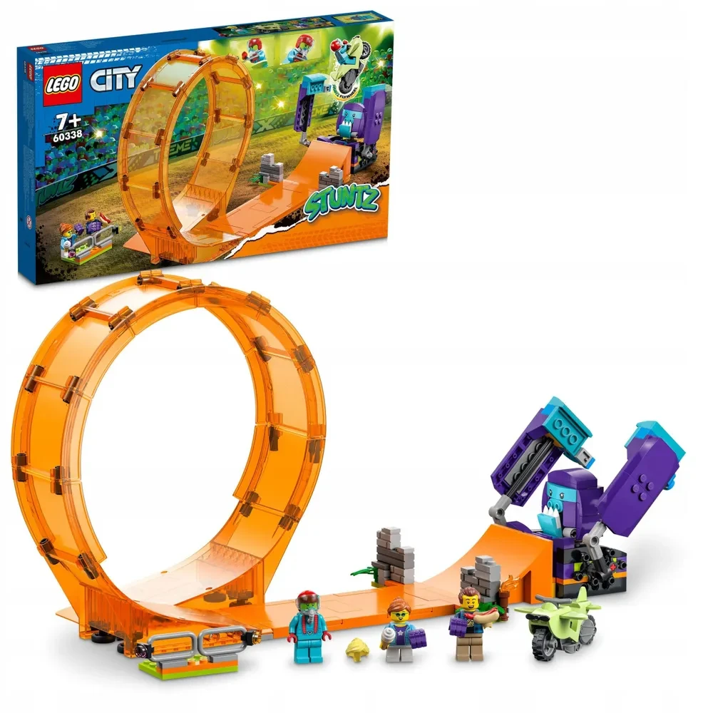 Конструктор LEGO City 60338 Трюковая петля "Сокрушительный шимпанзе"