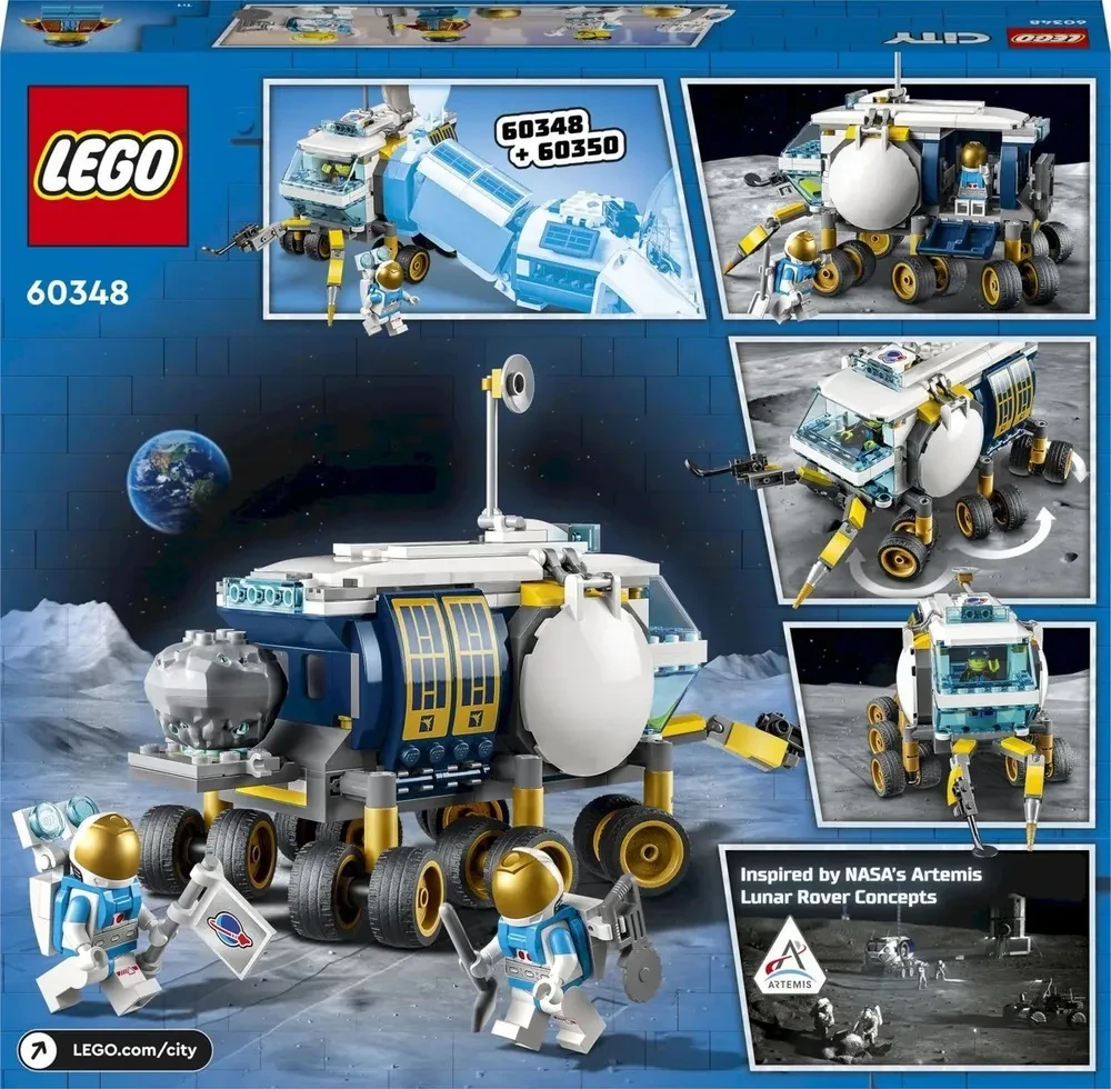 Конструктор LEGO City Space Port 60348 Луноход - фото 4 - id-p104960143