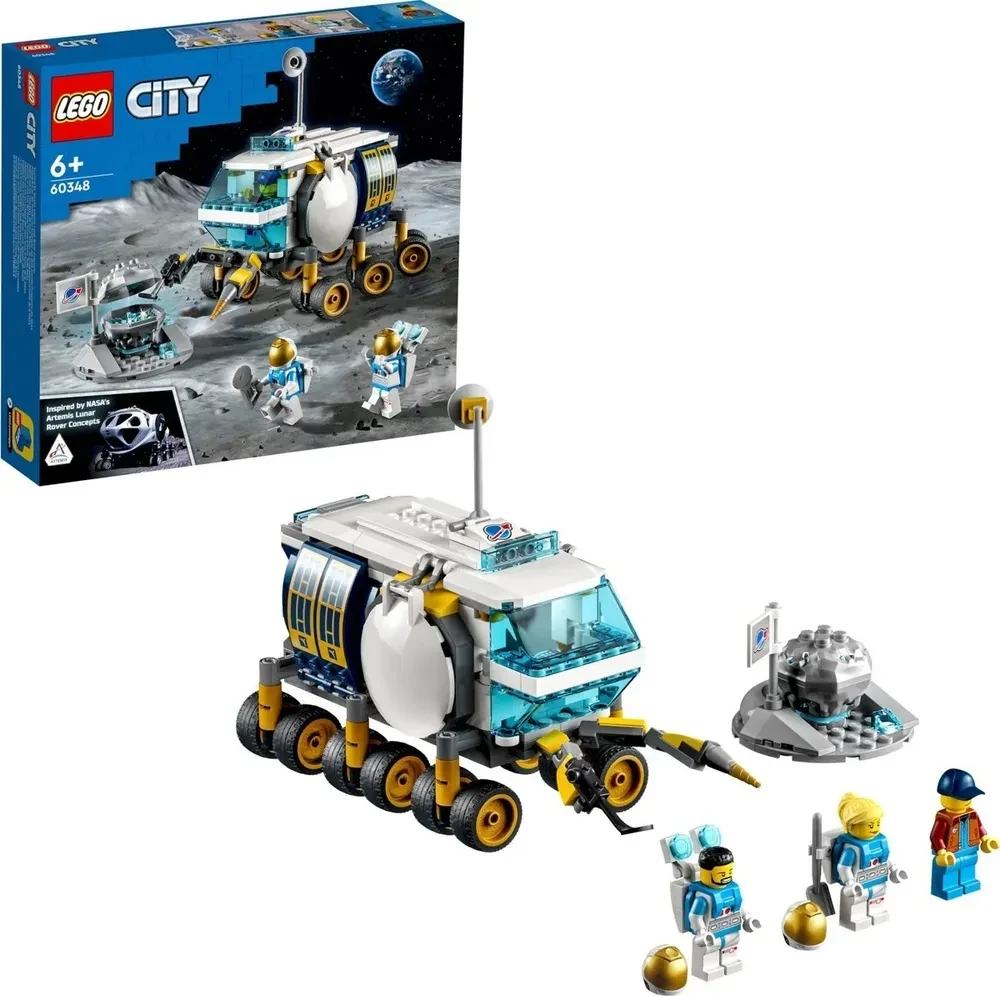 Конструктор LEGO City Space Port 60348 Луноход - фото 7 - id-p104960143