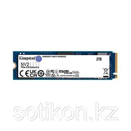 Твердотельный накопитель SSD Kingston NV2 SNV2S/2000G M.2 NVMe PCIe 4.0x4, фото 2