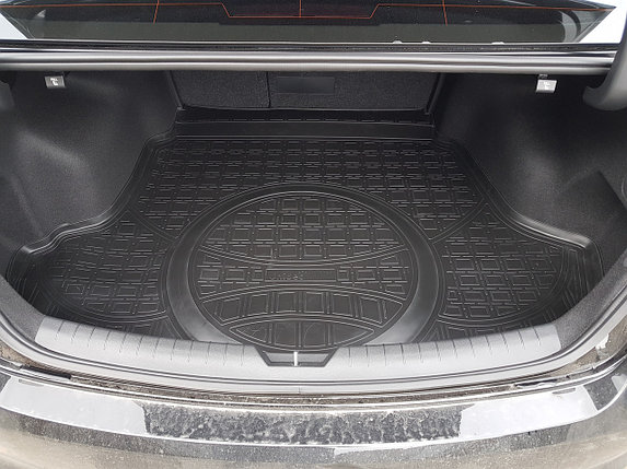Коврики в багажник для Hyundai Sonata LF(с выступом под запаску) 2015-2019, фото 2