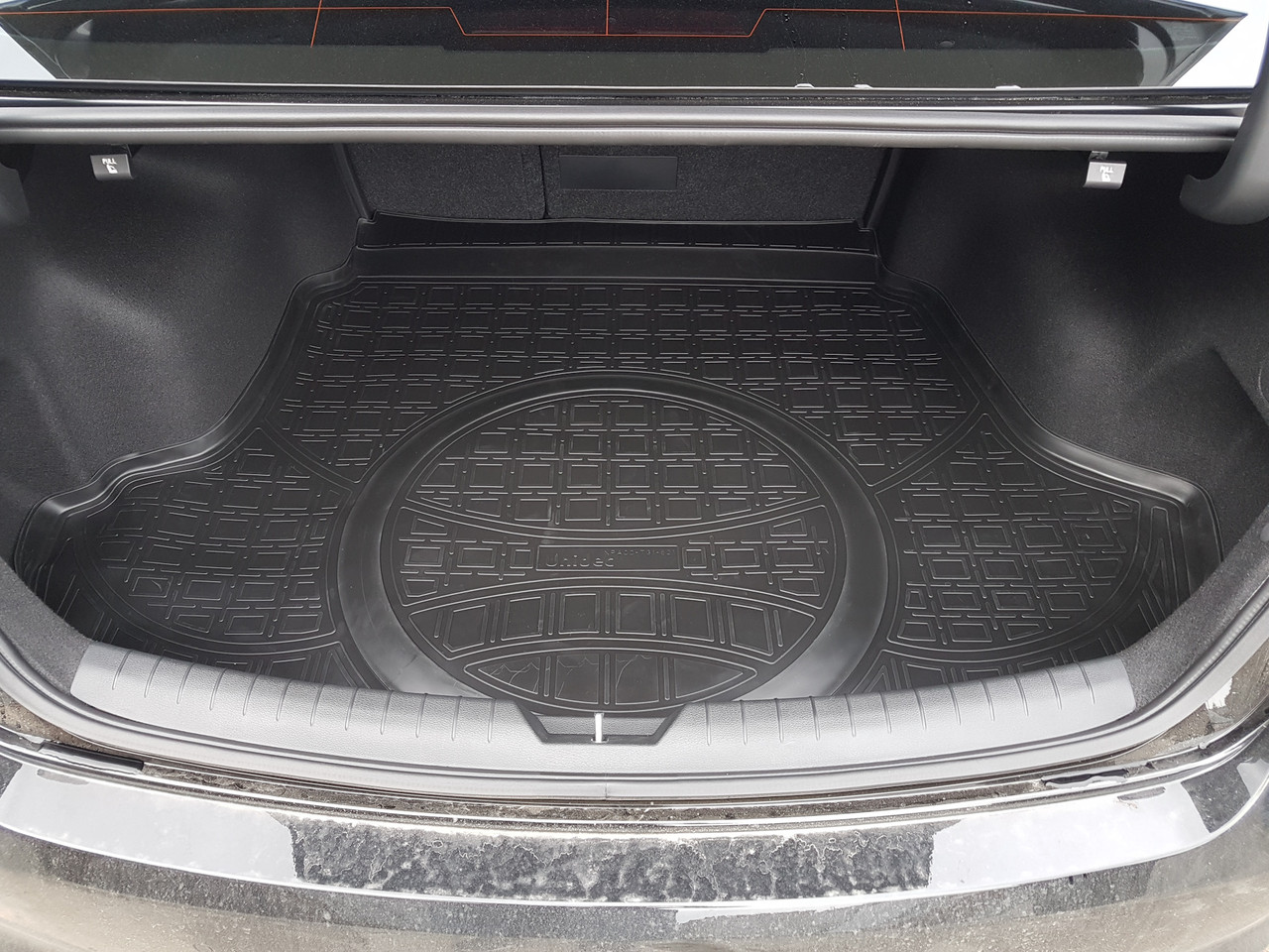 Коврики в багажник для Hyundai Sonata LF(с выступом под запаску) 2015-2019 - фото 2 - id-p104962504