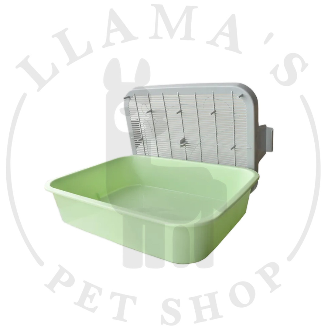 Лоток-туалет для кошек "Барсик" 33х25х7см, пластик, с сеткой, зеленый - фото 2 - id-p104962906