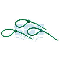 Стяжка кабельная нейлоновая 100x2,5мм, зеленая (25 шт/уп) REXANT