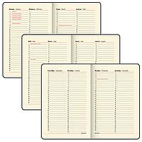 Ежедневник недатированный МАЛЫЙ 100х150 мм А6 BRAUBERG "Metropolis Mix", под кожу, 136 л., черный, фото 8