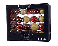 Kaemingk Набор шаров Christmas 42шт красный/золото стекло 149307