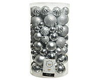 Kaemingk набор шаров 100шт 8см пластик серебряный 020743