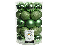 Kaemingk набор шаров 34шт 8см пластик зеленый 023314