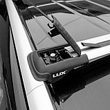 Багажная система LUX ХАНТЕР L42-R серая на классические рейлинги для Lada Kalina Cross 2014-2016, фото 10