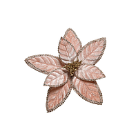 Пуансеттия 29см розовый на клипсе 2 вида тип 2 6296062