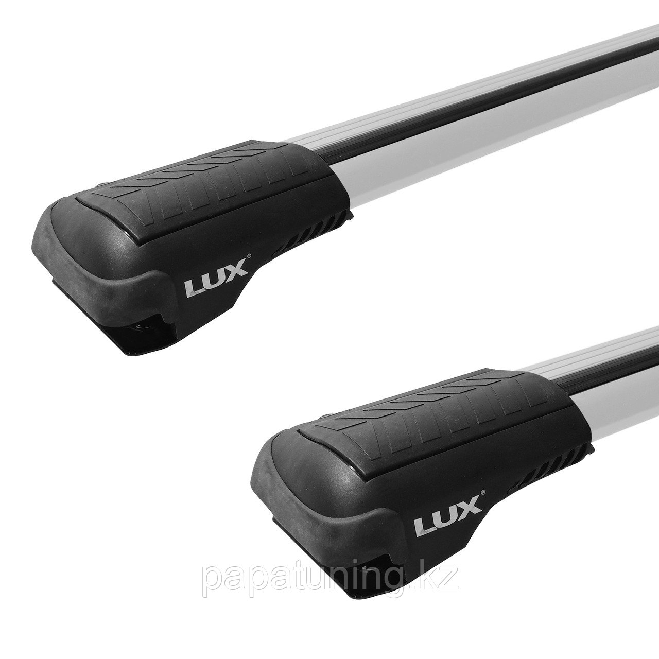 Багажная система LUX ХАНТЕР L45-B черная на классические рейлинги для Hyundai ix55 2008-2013 - фото 7 - id-p104968964