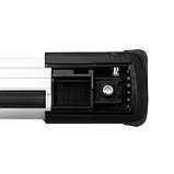 Багажная система LUX ХАНТЕР L45-B черная на классические рейлинги для Kia Sedona II 2008-2010, фото 4