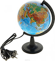 Глобус Земли d15 см Глобусный мир Физический пластиковая подставка с подсветкой
