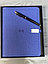 Блокнот с пауэрбанком WIFI зарядкой флешкой 16 Gb светло синий, фото 7