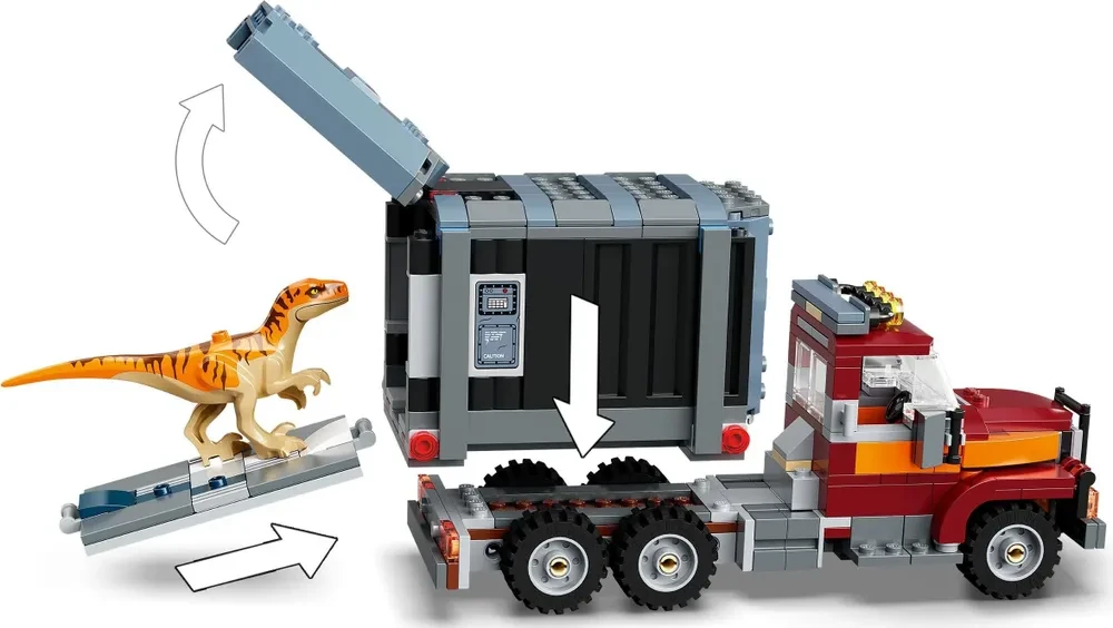 Конструктор LEGO Jurassic World, 76948, Побег атроцираптора и тираннозавра