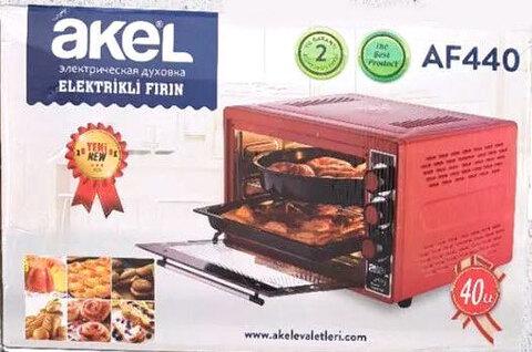 Духовой шкаф - мини-печь электрический AKEL AF440 {40 литров, таймер, термостат, пр-во Турция} (Бордовый) - фото 6 - id-p104970846